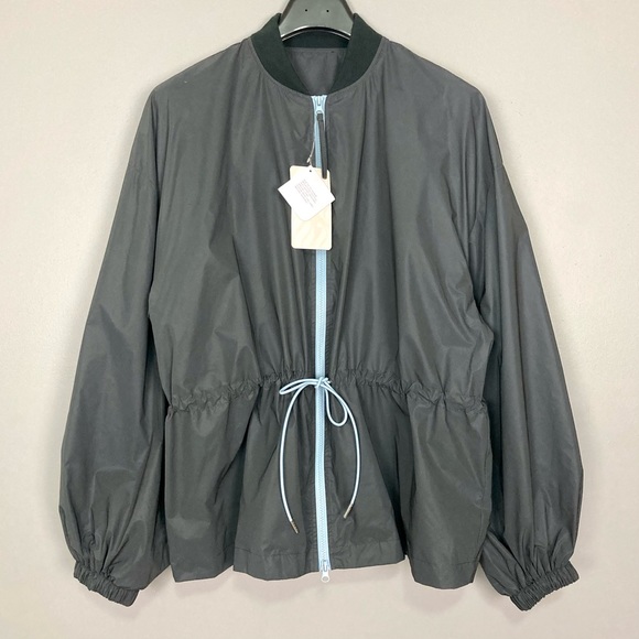 Fabletics Willow Woven Reflective Jacket Women’s Size XXL Full Zip Puff Sleeves - Picture 3 of 9